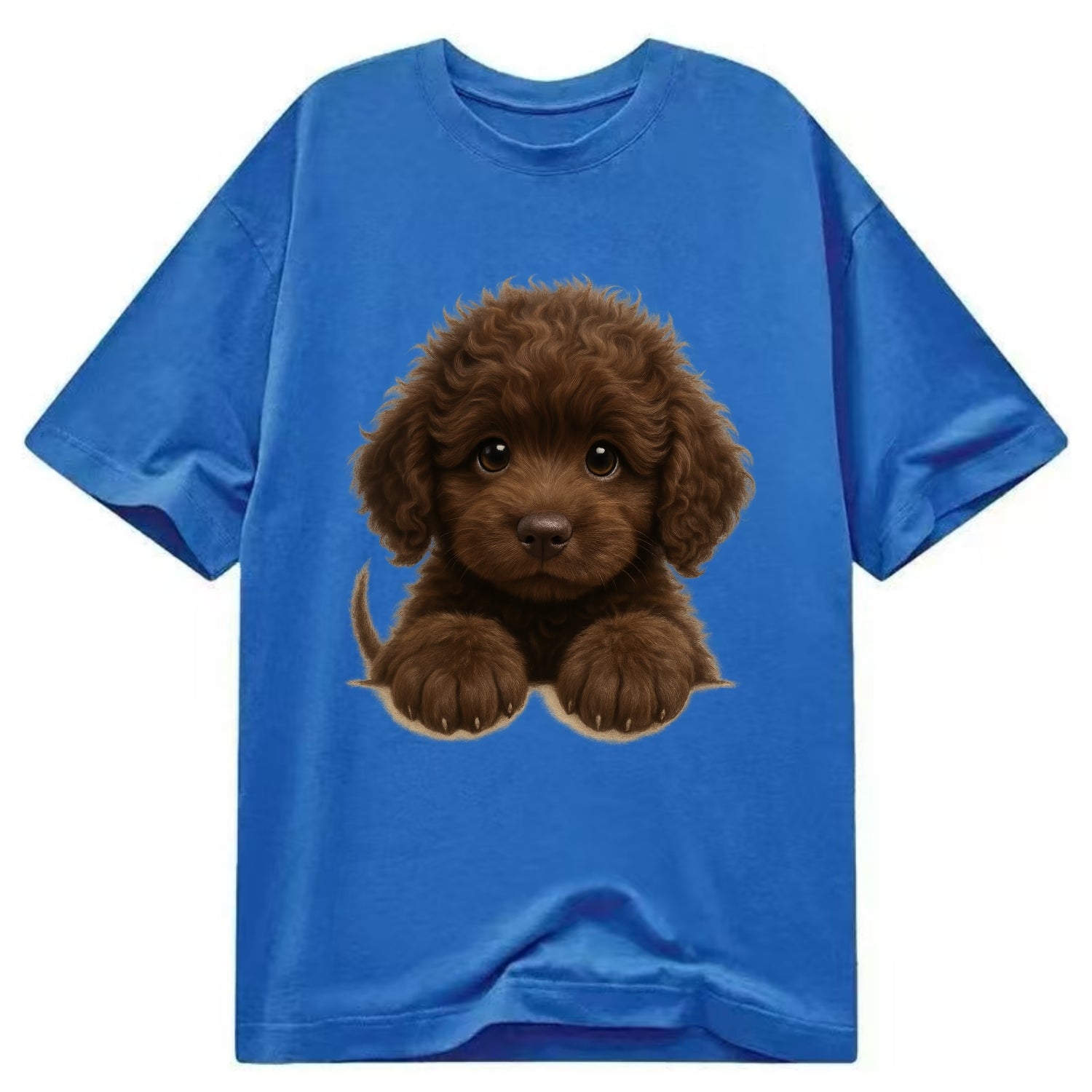 Irish Water Spaniel  - Classic T-shirt - Blue