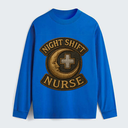 Night Shift Nurse  - Classic Long Sleeve Shirt - Blue