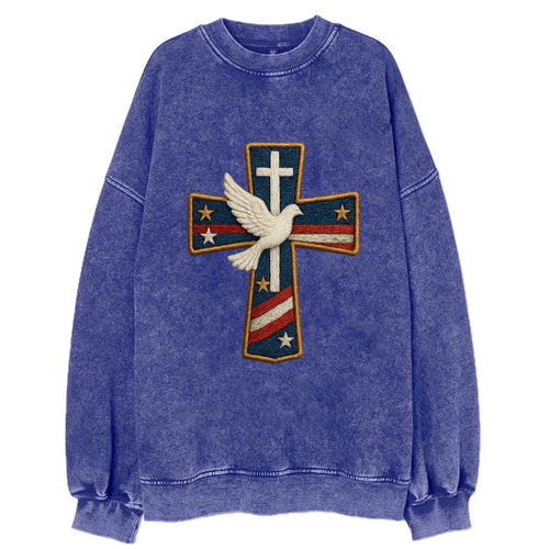 Dove and Cross  - Vintage Sweatshirt