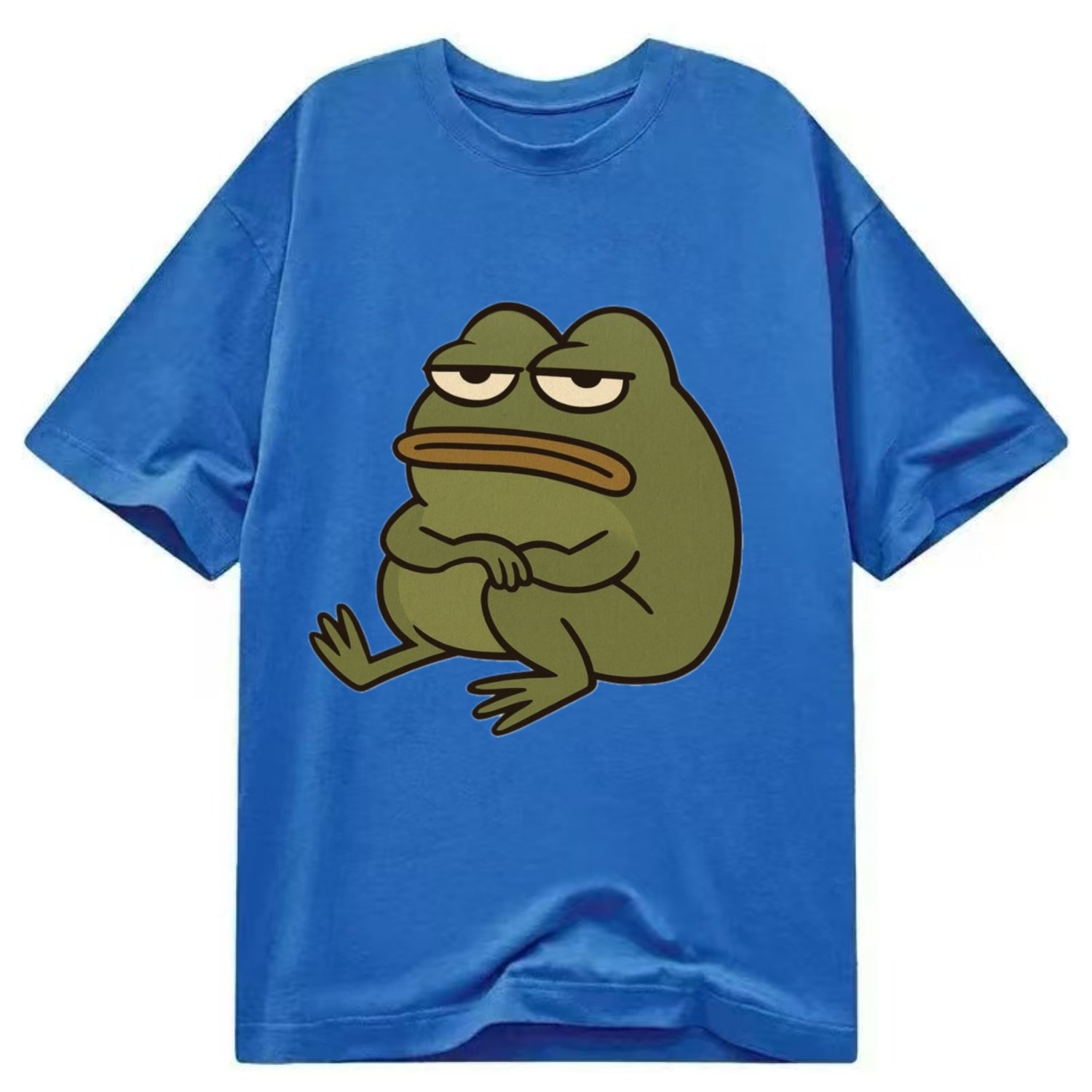 The Frog Judges Silently - Classic T-shirt - Blue