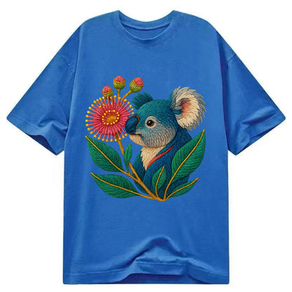 Koala Eucalyptus Bloom - Classic T-shirt - Blue