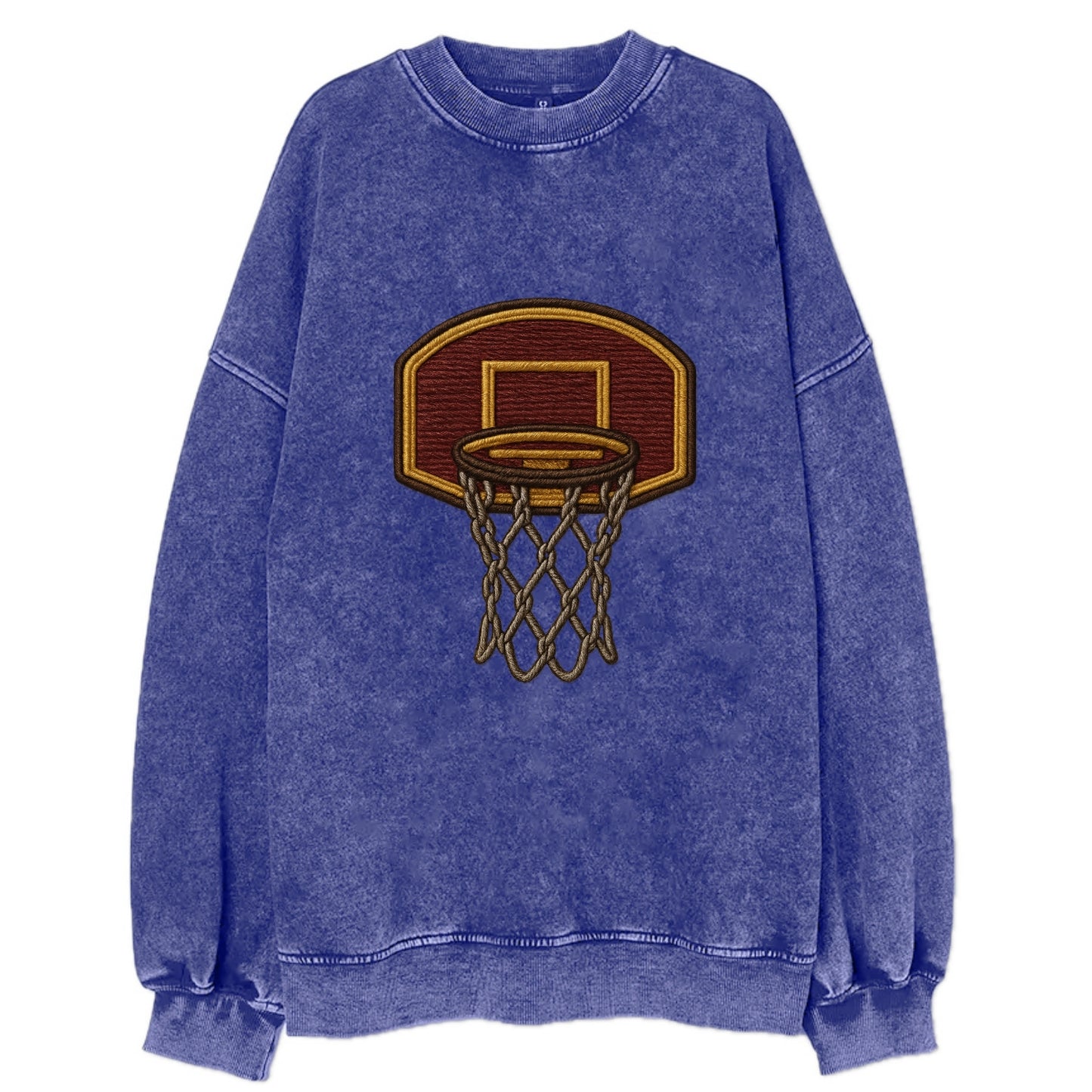 Basketball Hoop  - Vintage Sweatshirt - Blue