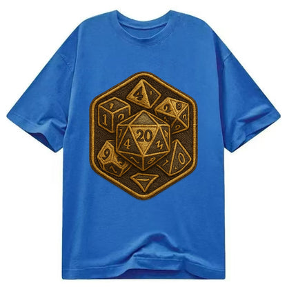 Dice set for tabletop gaming - RPG enthusiast - Classic T-shirt - Blue