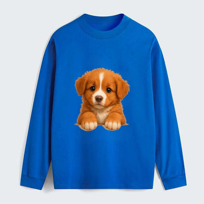 Nova Scotia Duck Tolling Retriever  - Cl - Classic Long Sleeve Shirt - Blue