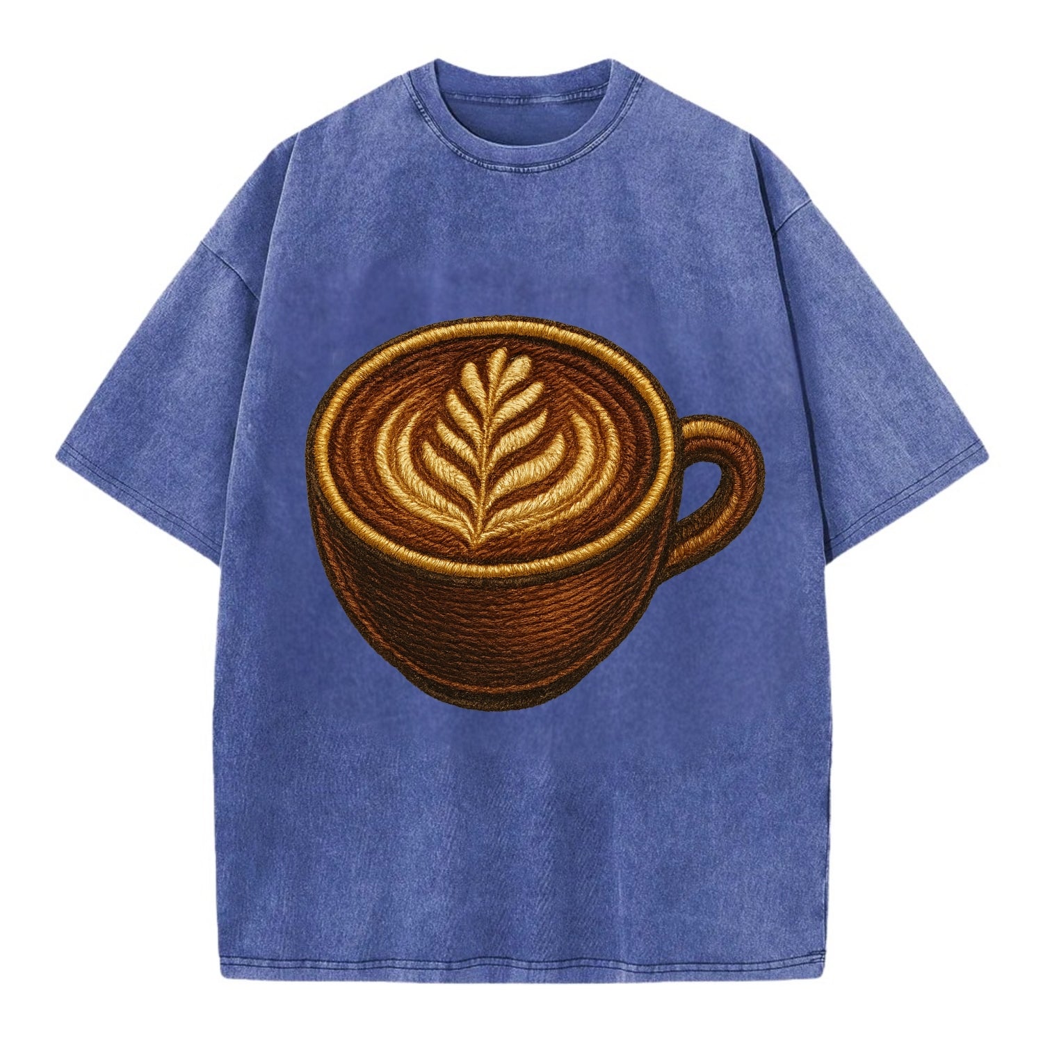 Latte Art  - Vintage T-shirt - Blue