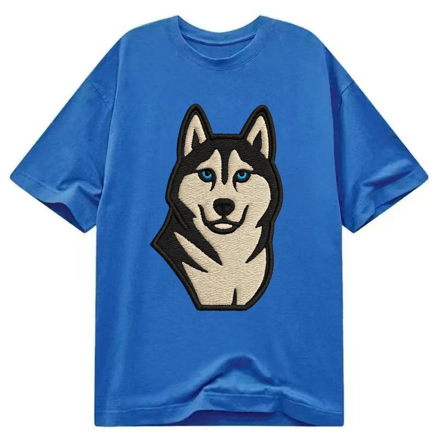 Husky - Blue eyes close-up portrait - Cl Classic T-shirt - Blue