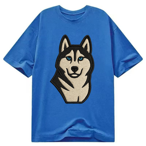 Husky - Blue eyes close-up portrait - Cl Classic T-shirt