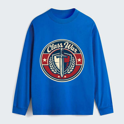 class war - Classic Long Sleeve Shirt - Blue