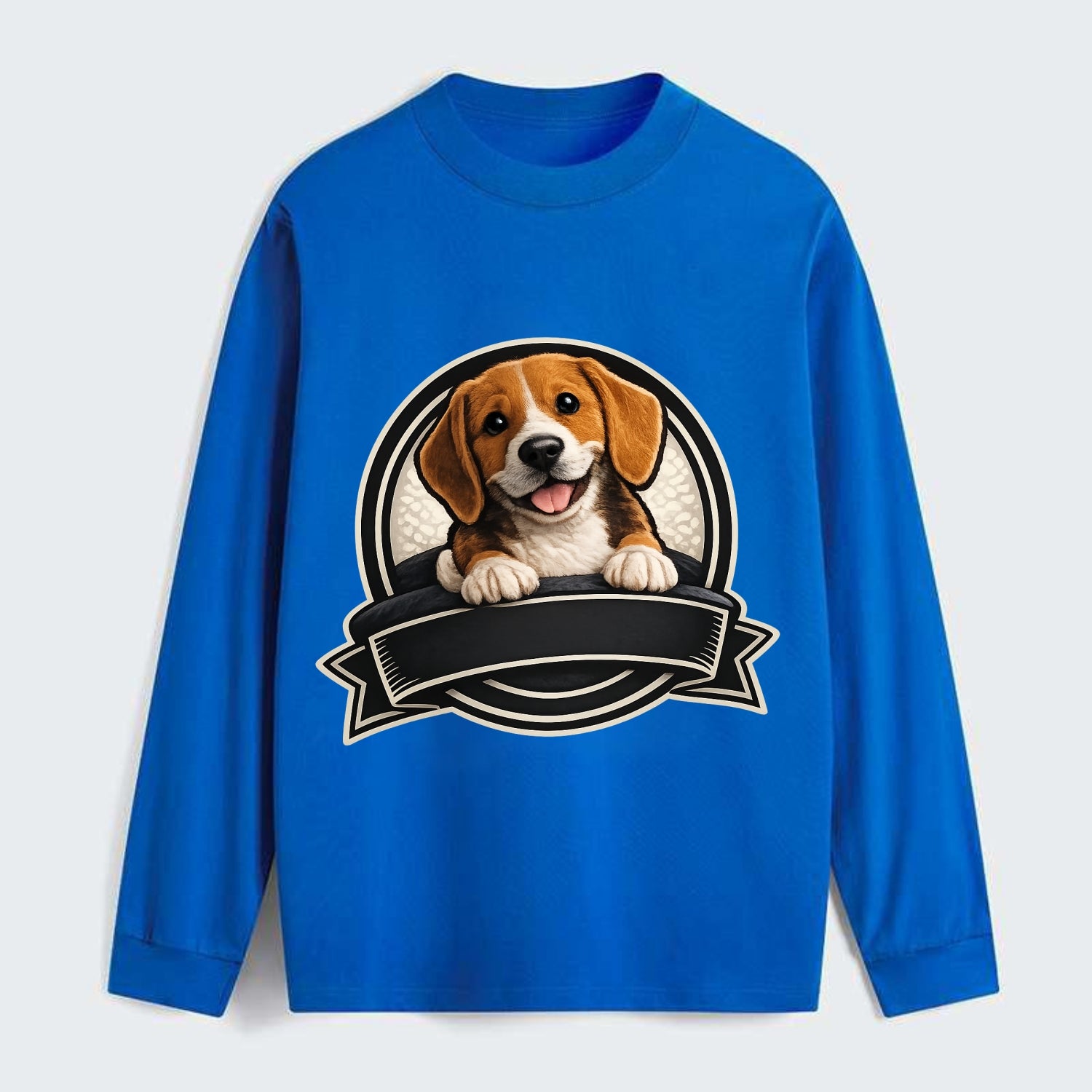 Paws Up Beagle - Classic Long Sleeve Shirt - Blue