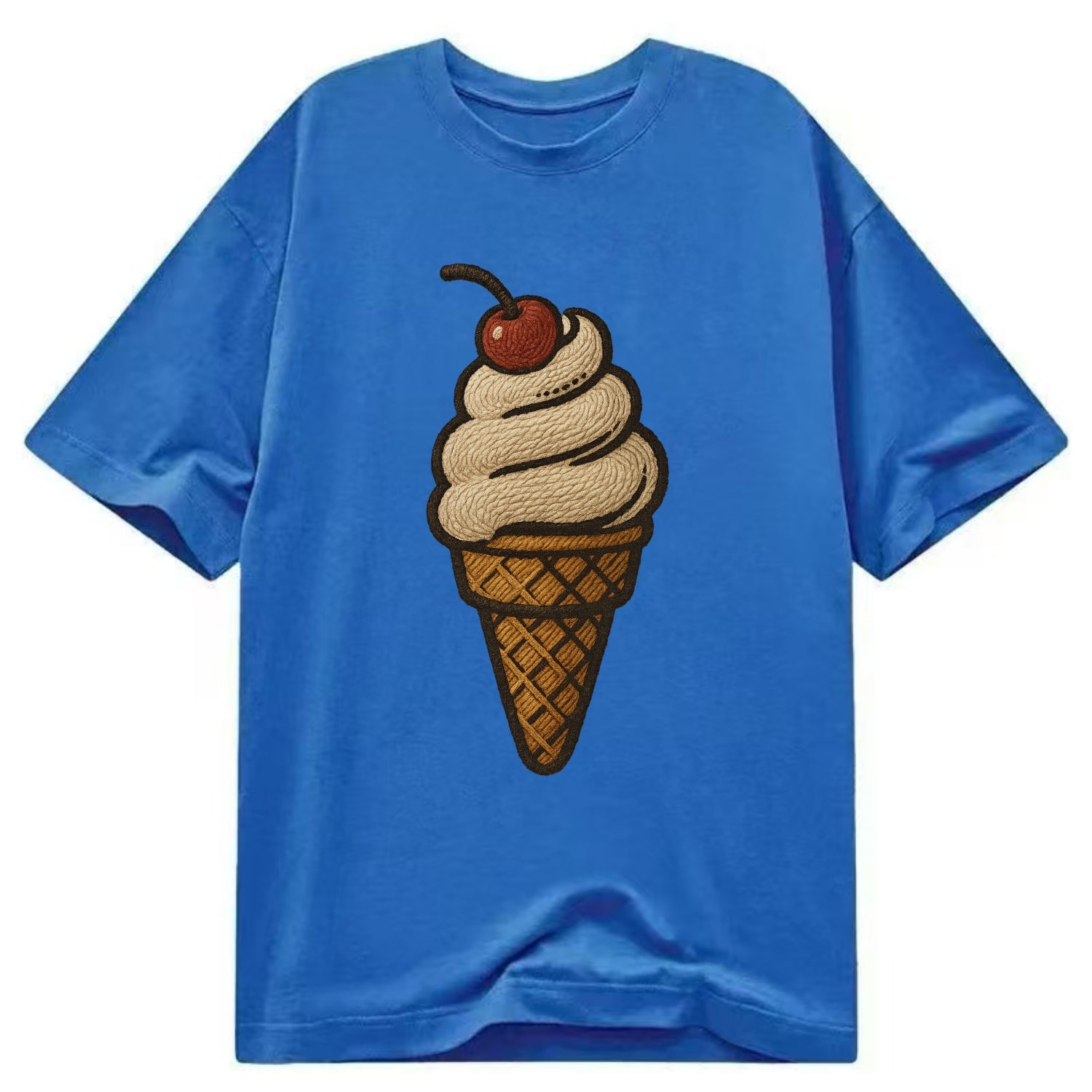 Ice Cream Cone  - Classic T-shirt - Blue