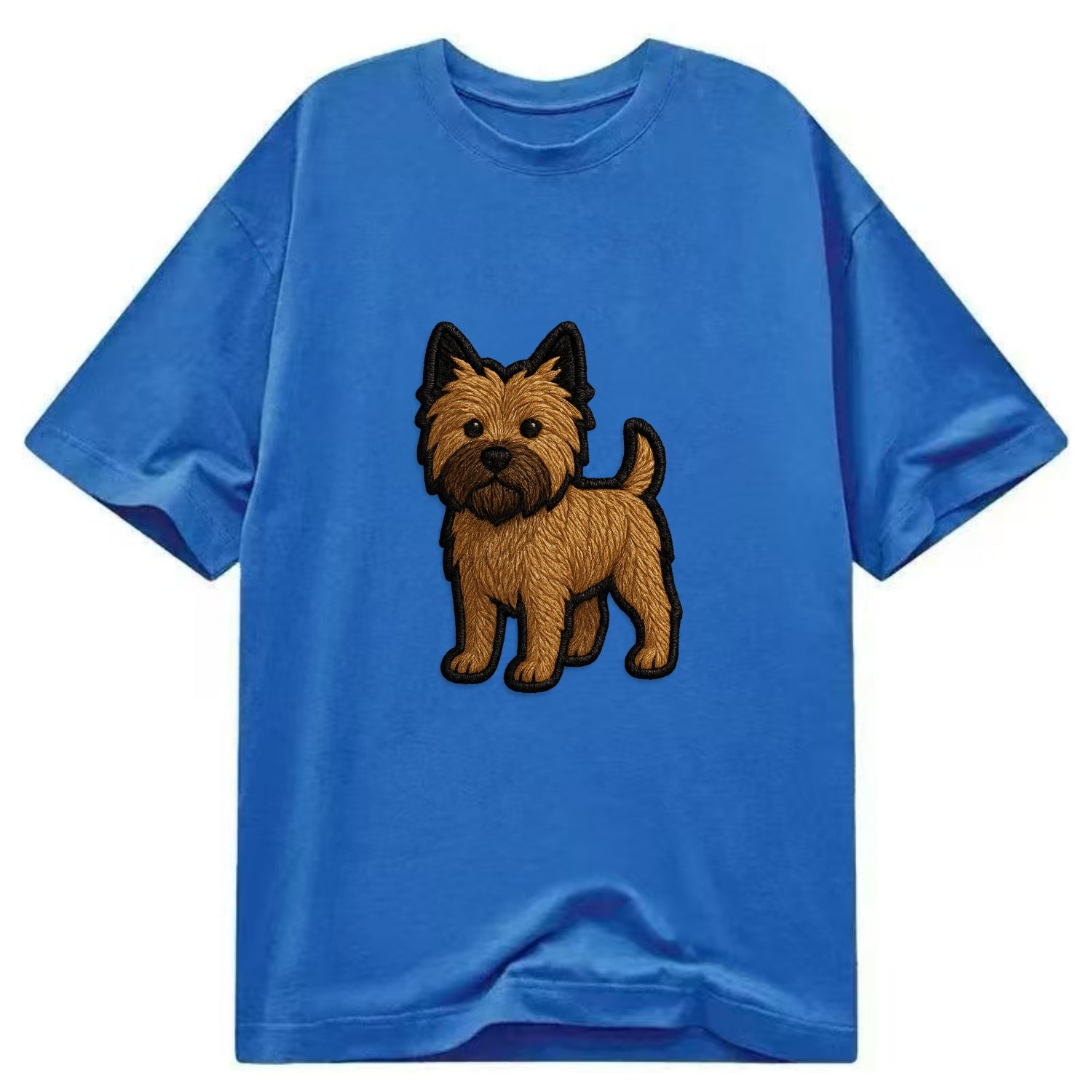 Cairn Terrier - Modern shaggy design wit - Classic T-shirt - Blue