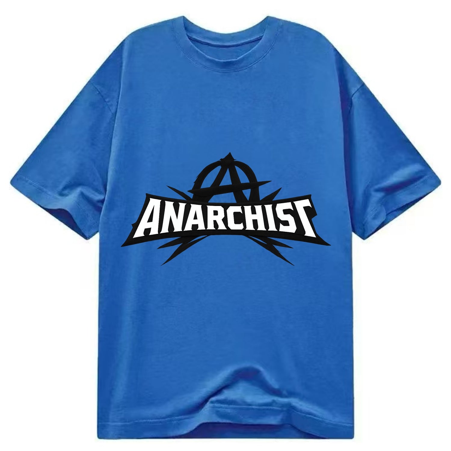 Bold typography design - "ANARCHIST" - no masters, self-governed - Classic T-shirt - Blue