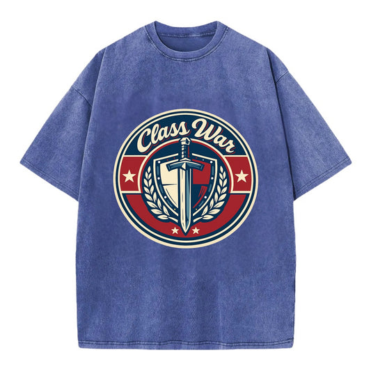 class war - Vintage T-shirt - Blue