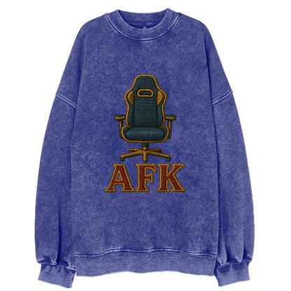 AFK   - Vintage Sweatshirt - Blue