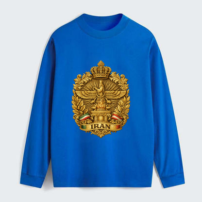 Iran Fire Temple Emblem - Classic Long Sleeve Shirt - Blue