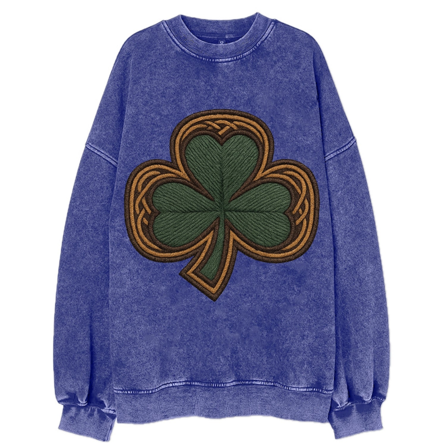 Shamrock  - Vintage Sweatshirt - Blue
