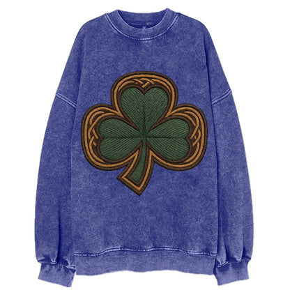 Shamrock  - Vintage Sweatshirt - Blue