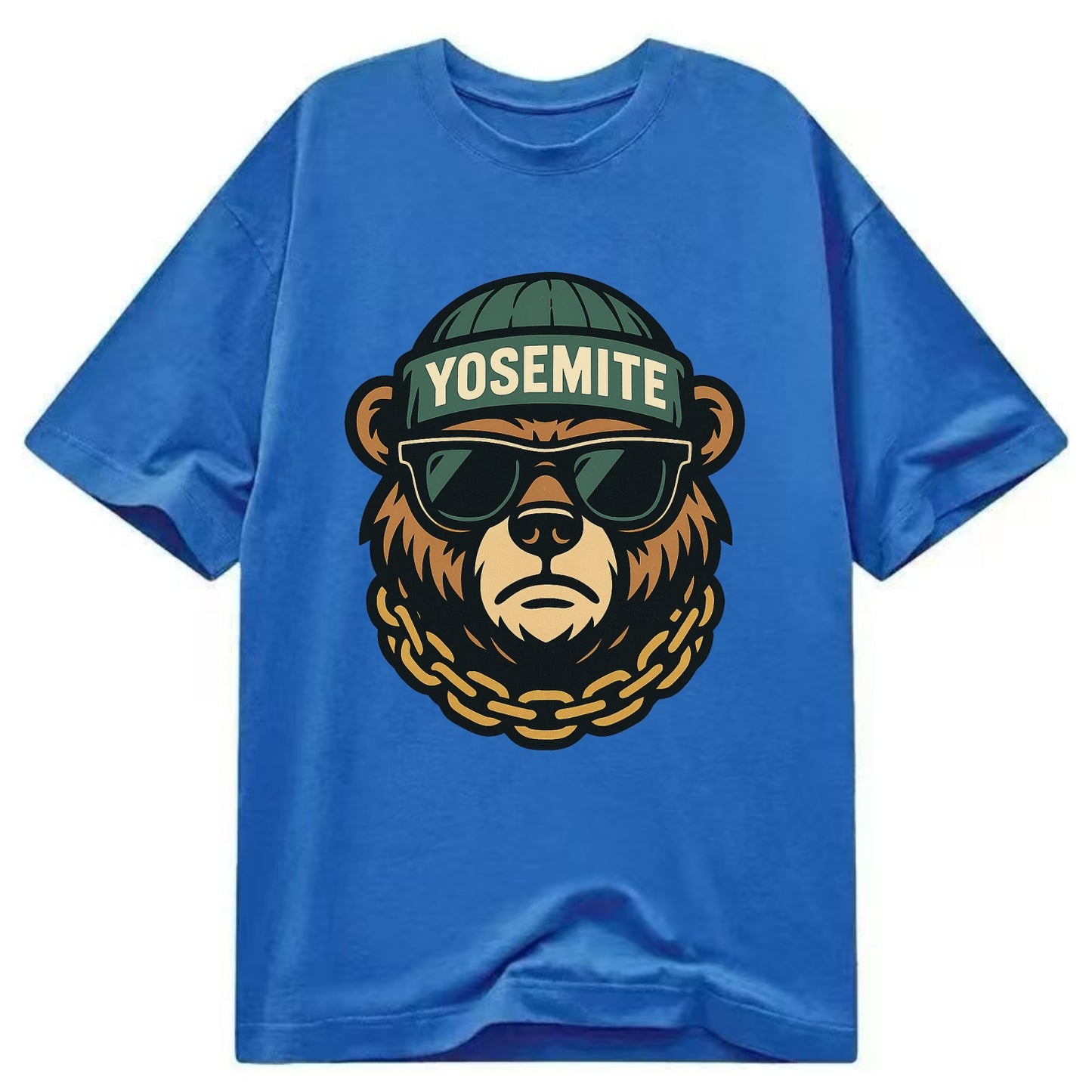 Yosemite Bear - Classic T-shirt - Blue