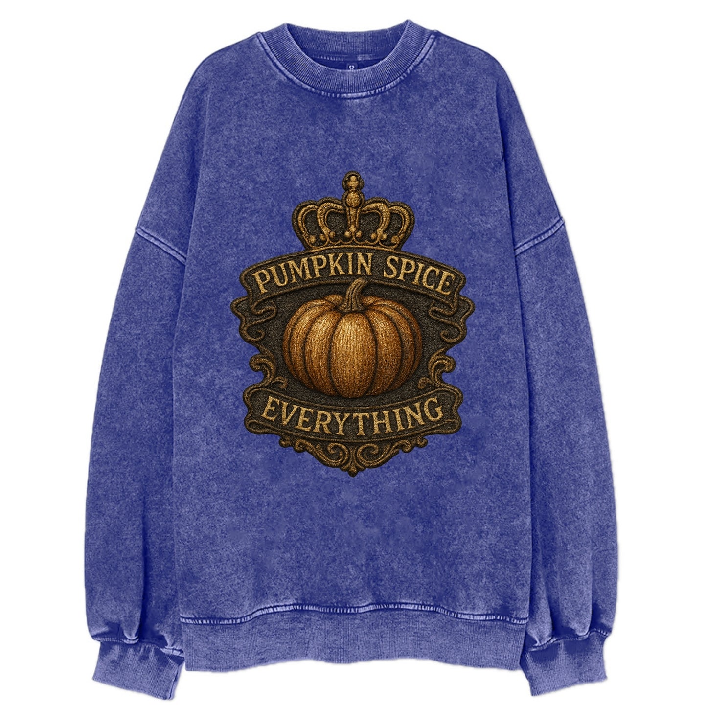 Pumpkin Spice Everything  - Vintage Sweatshirt - Blue