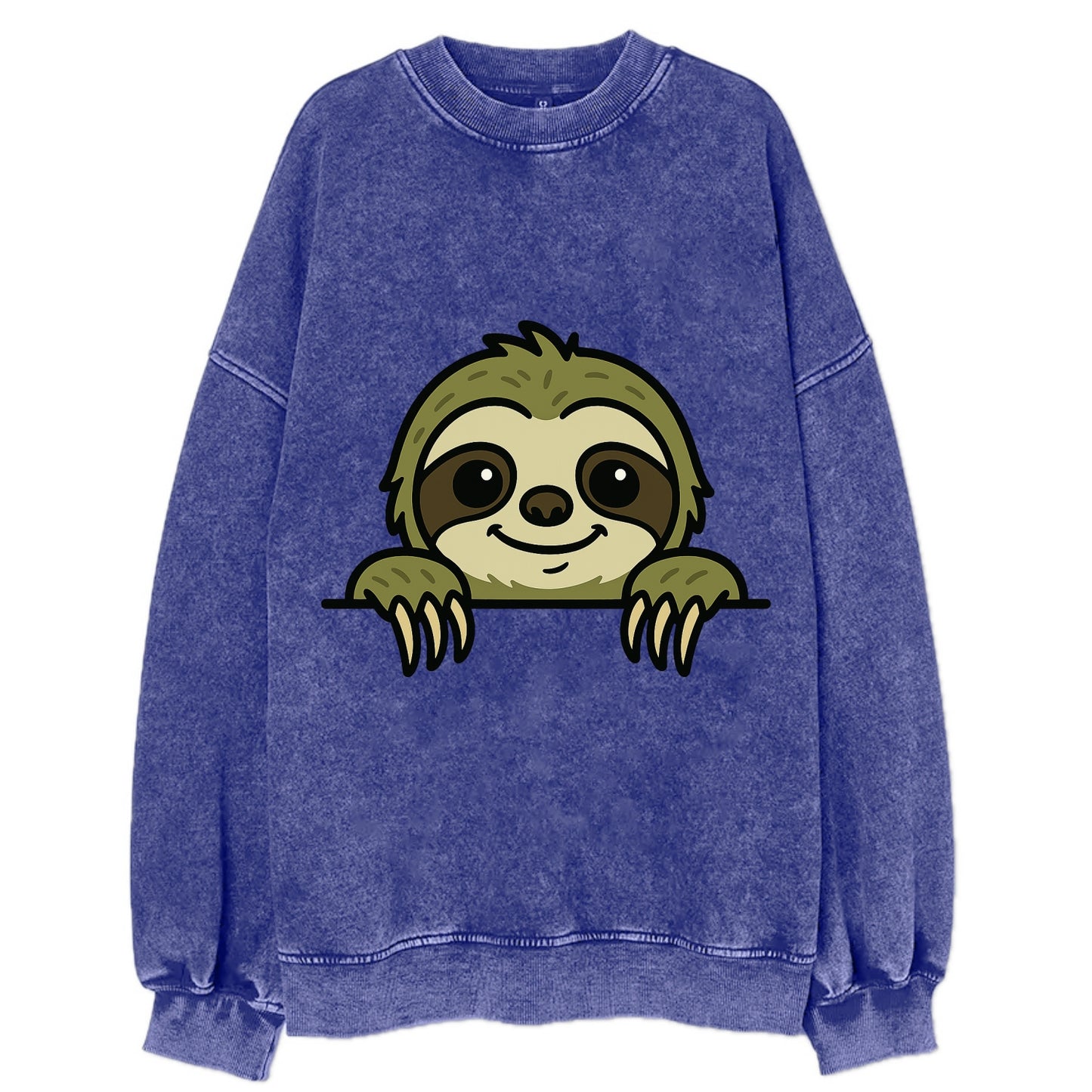 Sloth  - Vintage Sweatshirt - Blue
