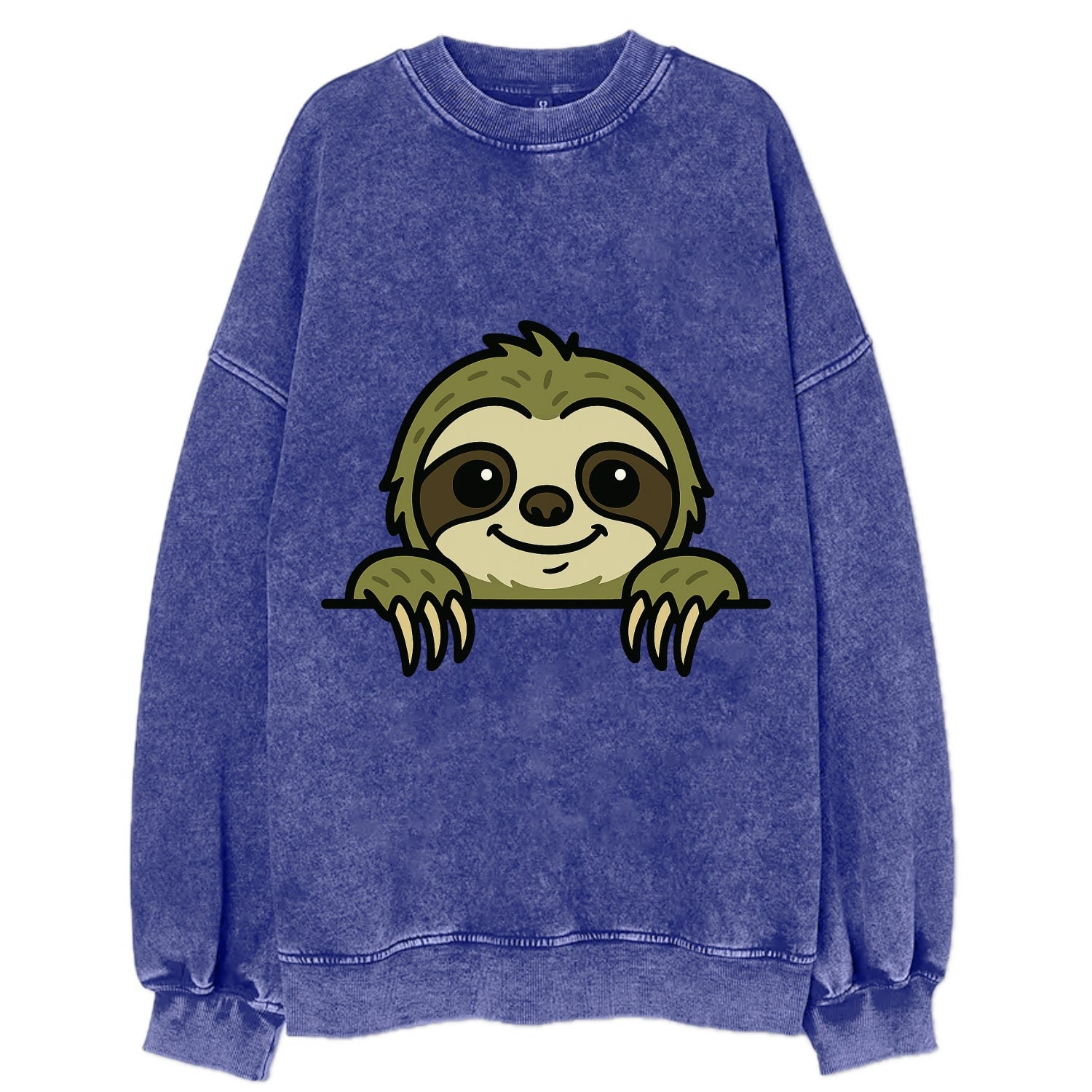 Sloth  - Vintage Sweatshirt - Blue