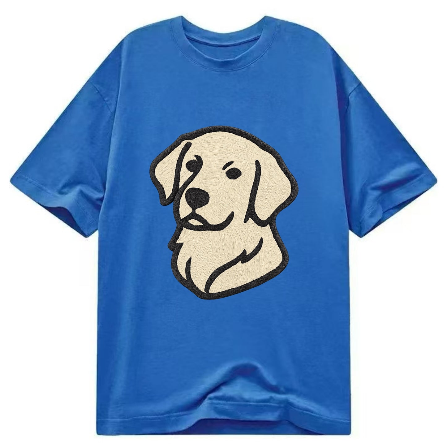 Golden Retriever - Head tilt curious pos Classic T-shirt - Blue