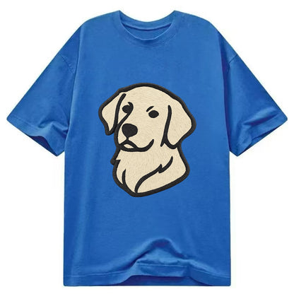 Golden Retriever - Head tilt curious pos Classic T-shirt - Blue