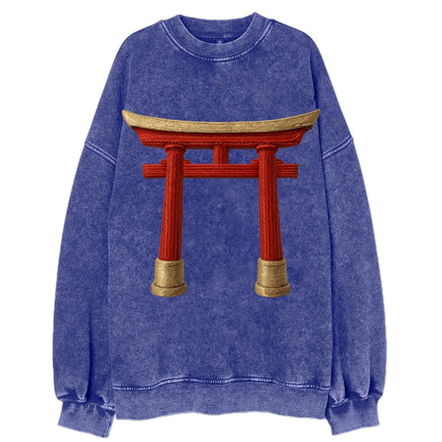 Japanese Torii Gate  - Vintage Sweatshirt