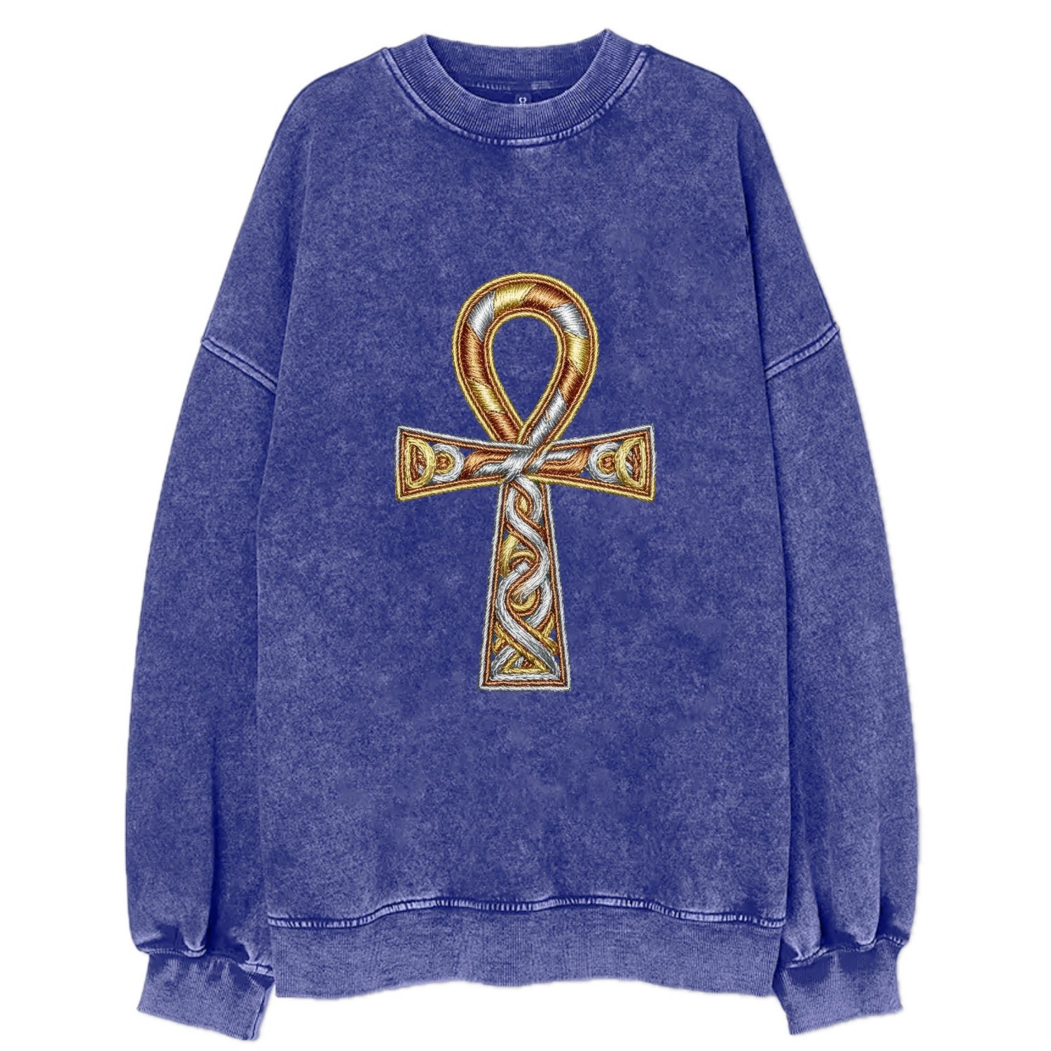Ankh of Life - Vintage Sweatshirt - Blue