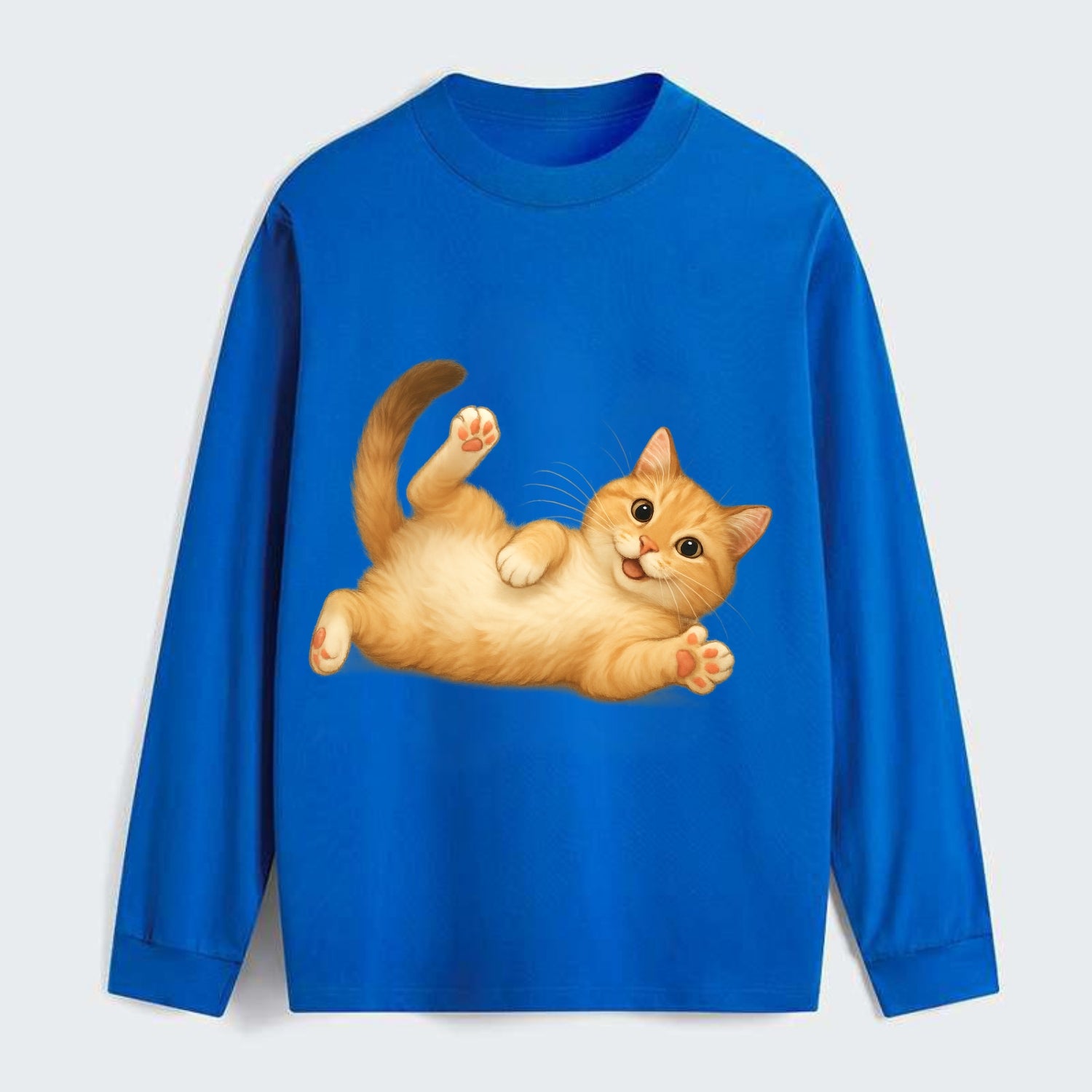 Therapy Cat  - Classic Long Sleeve Shirt - Blue