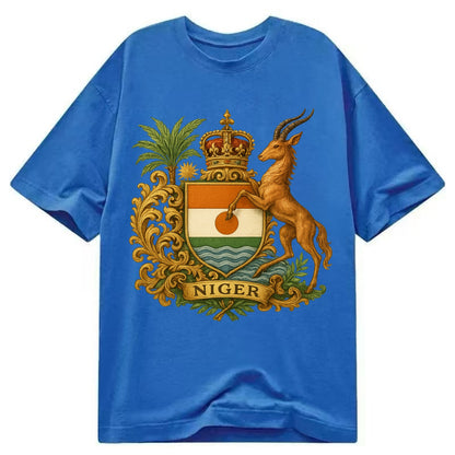 Niger Heritage Badge  - Classic T-shirt - Blue