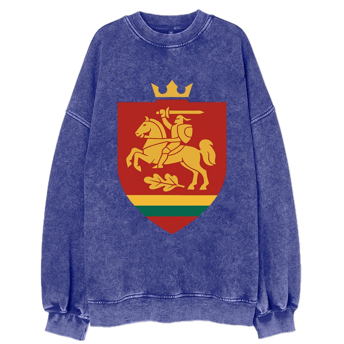 Lithuania Royal Logo  - Vintage Sweatshirt - Blue