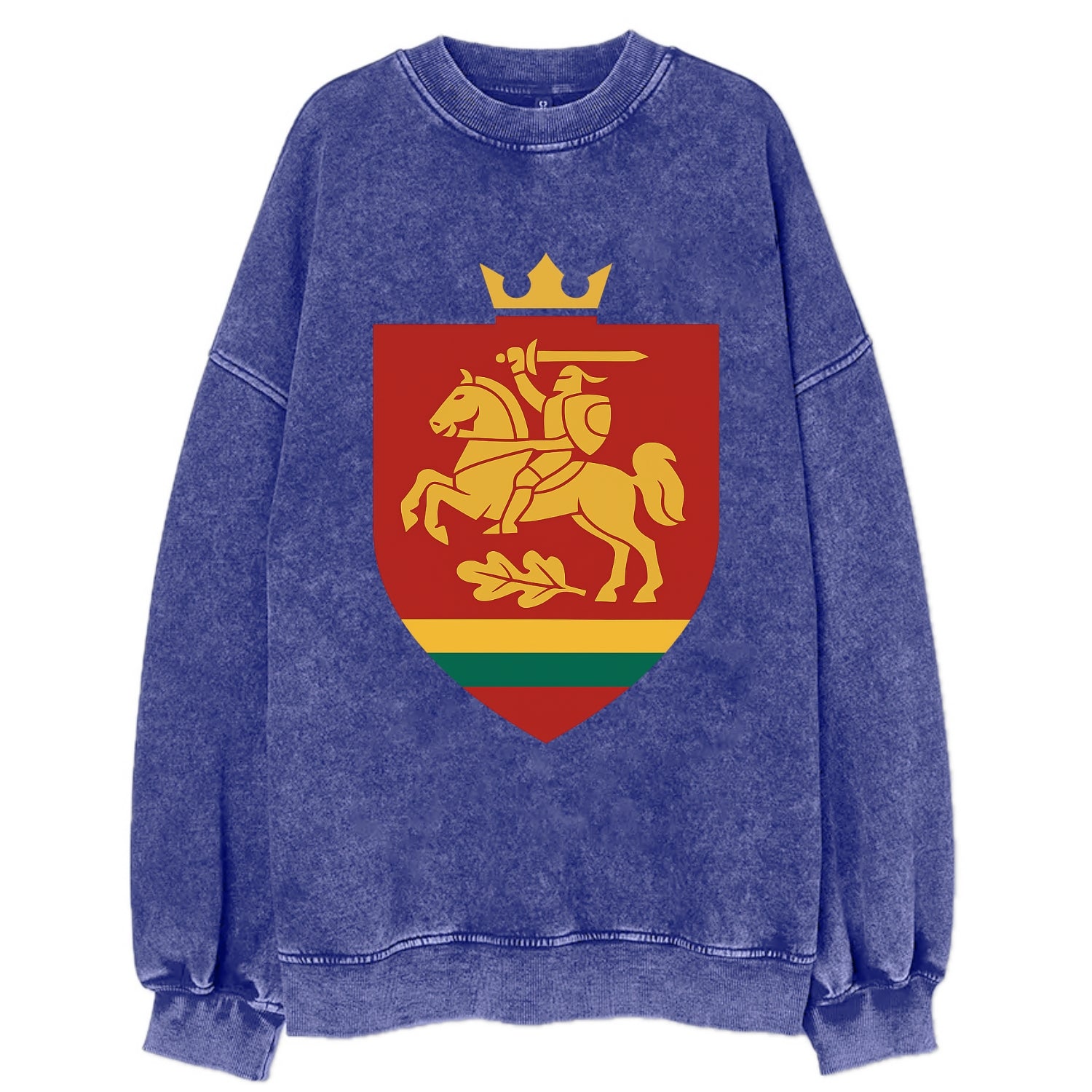 Lithuania Royal Logo  - Vintage Sweatshirt - Blue