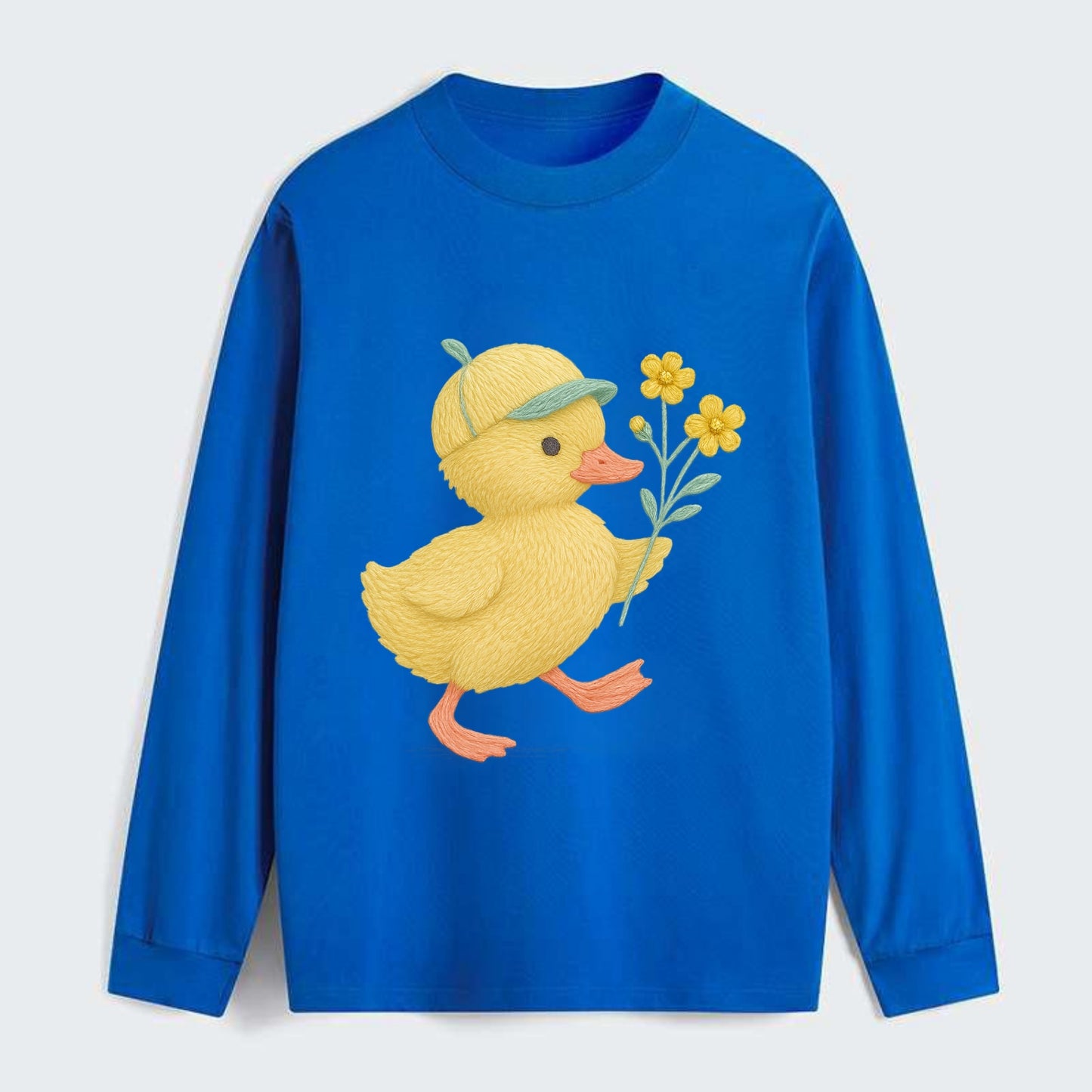 Yellow Duckling - Classic Long Sleeve Shirt - Blue