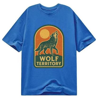 Wolf Territory Marking  - Classic T-shirt - Blue
