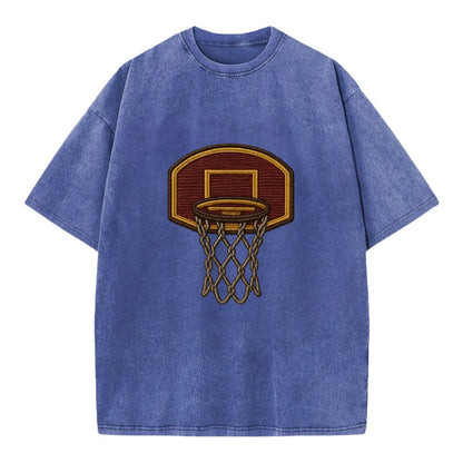 Basketball Hoop  - Vintage T-shirt - Blue