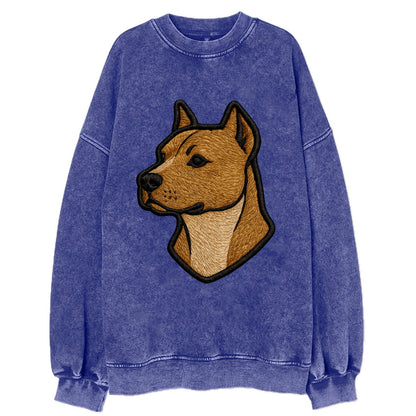 American Staffordshire Terrier - Modern - Vintage Sweatshirt - Blue
