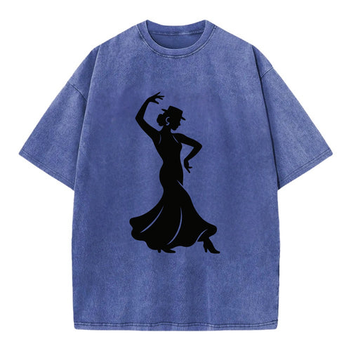 Flamenco dancer passionate stance - Vintage T-shirt