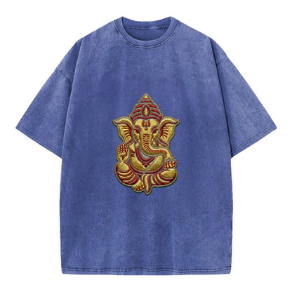 Ganesh - Vintage T-shirt - Blue