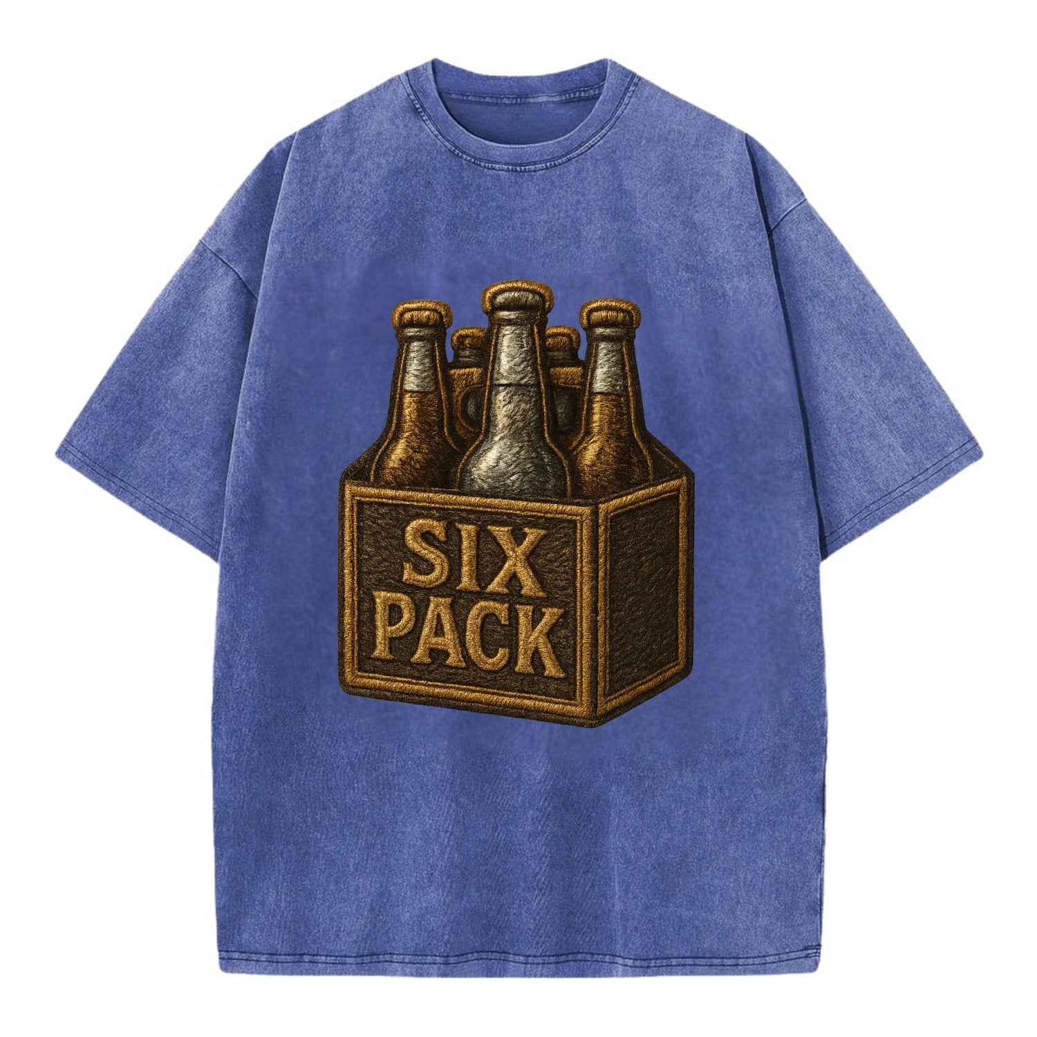 Six Pack  - Vintage T-shirt - Blue