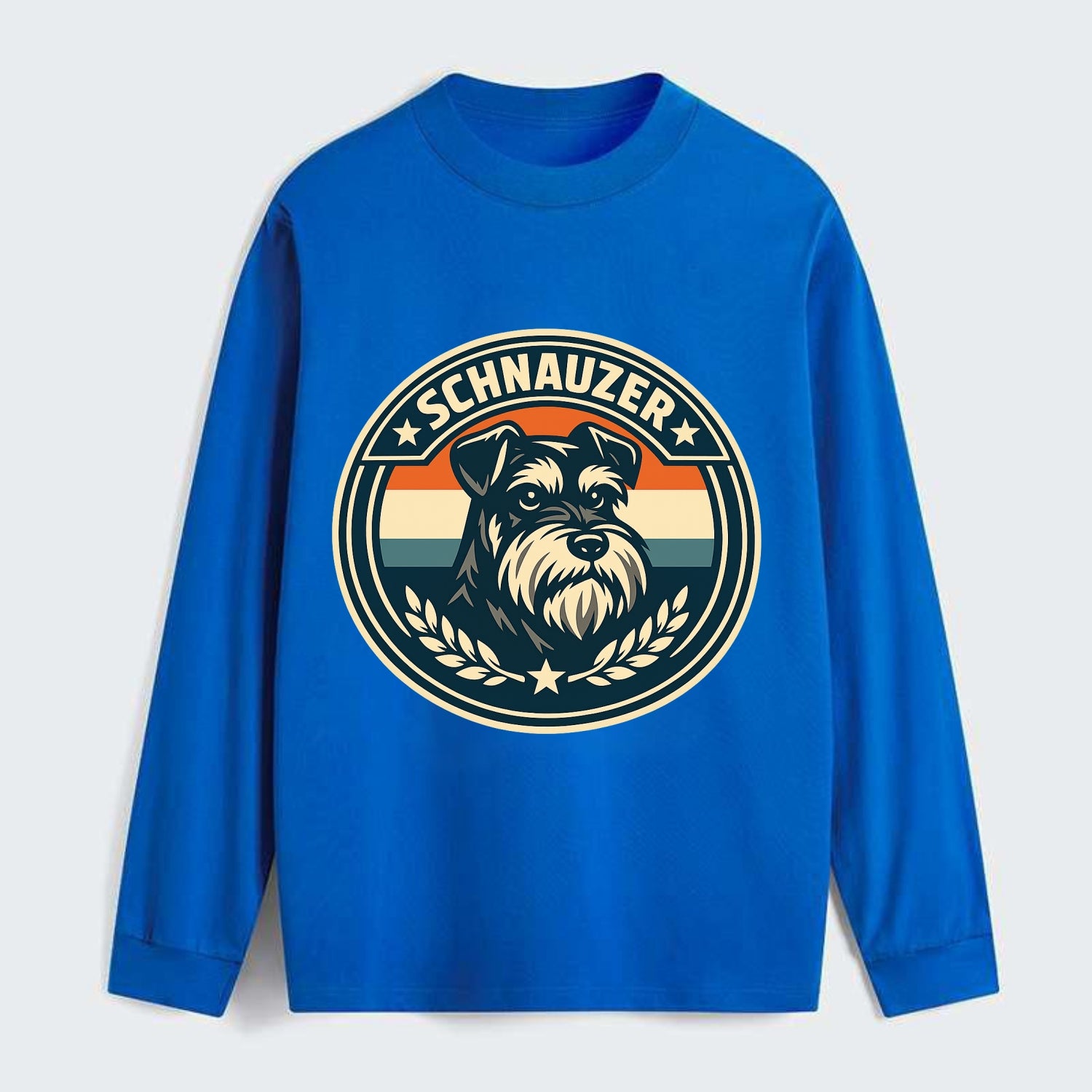 Noble Schnauzer Emblem - Classic Long Sleeve Shirt - Blue