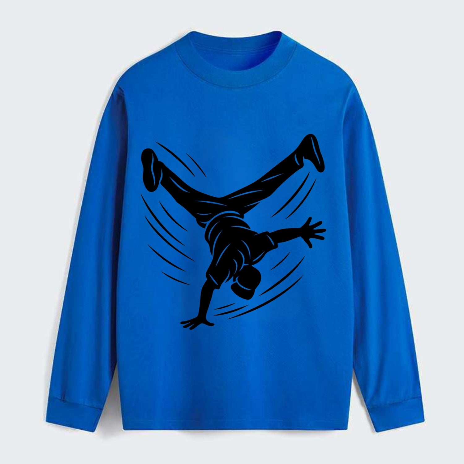 Breakdancer windmill move - Classic Long Sleeve Shirt - Blue