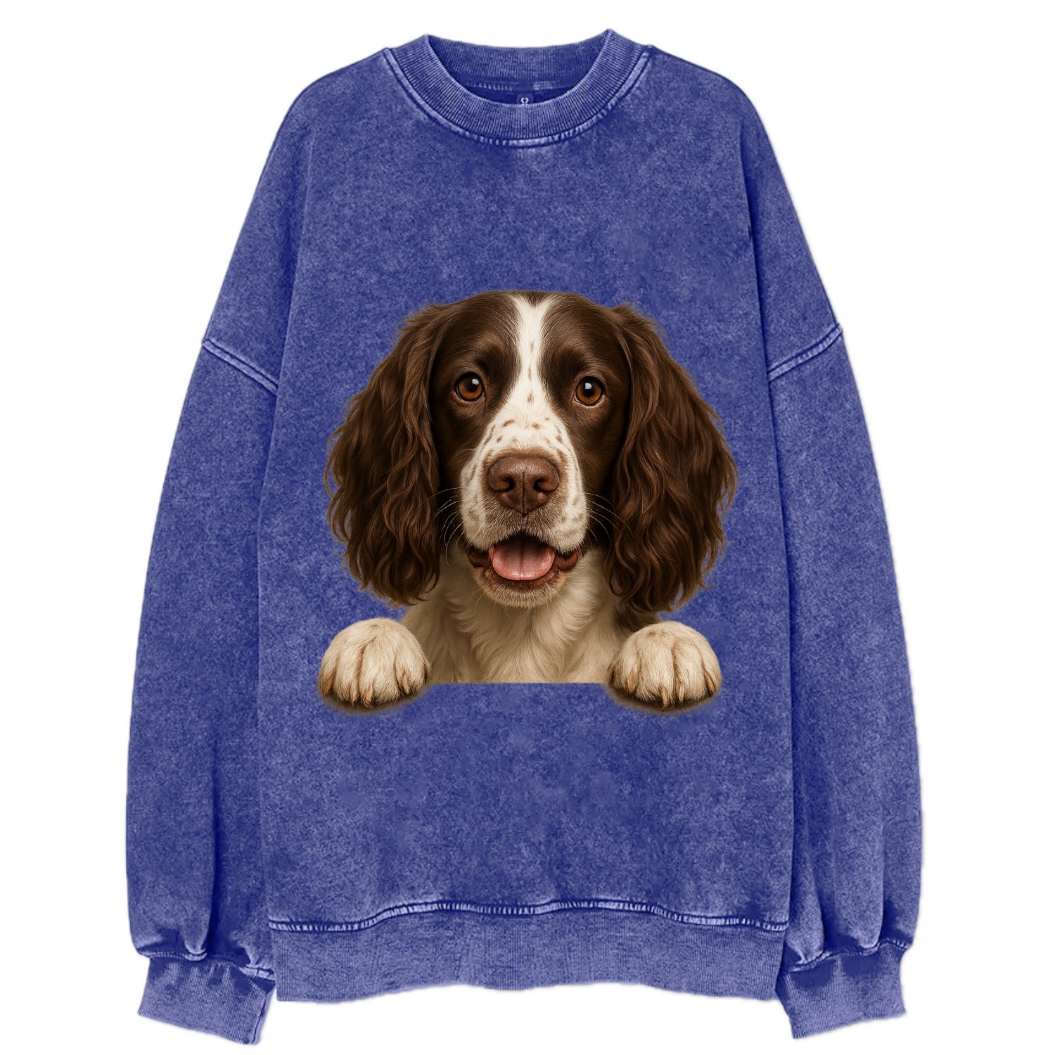 English Springer Spaniel  - Vintage Sweatshirt - Blue