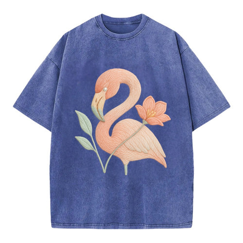 Peach Flamingo - Vintage T-shirt