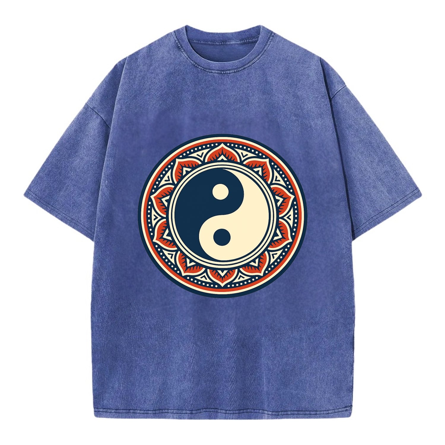 Harmony of Balance - Vintage T-shirt - Blue