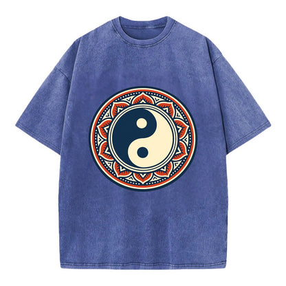 Harmony of Balance - Vintage T-shirt - Blue