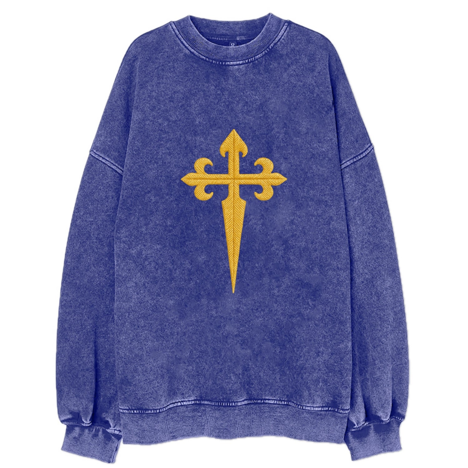 Order Of Santiago Cross - Vintage Sweatshirt - Blue