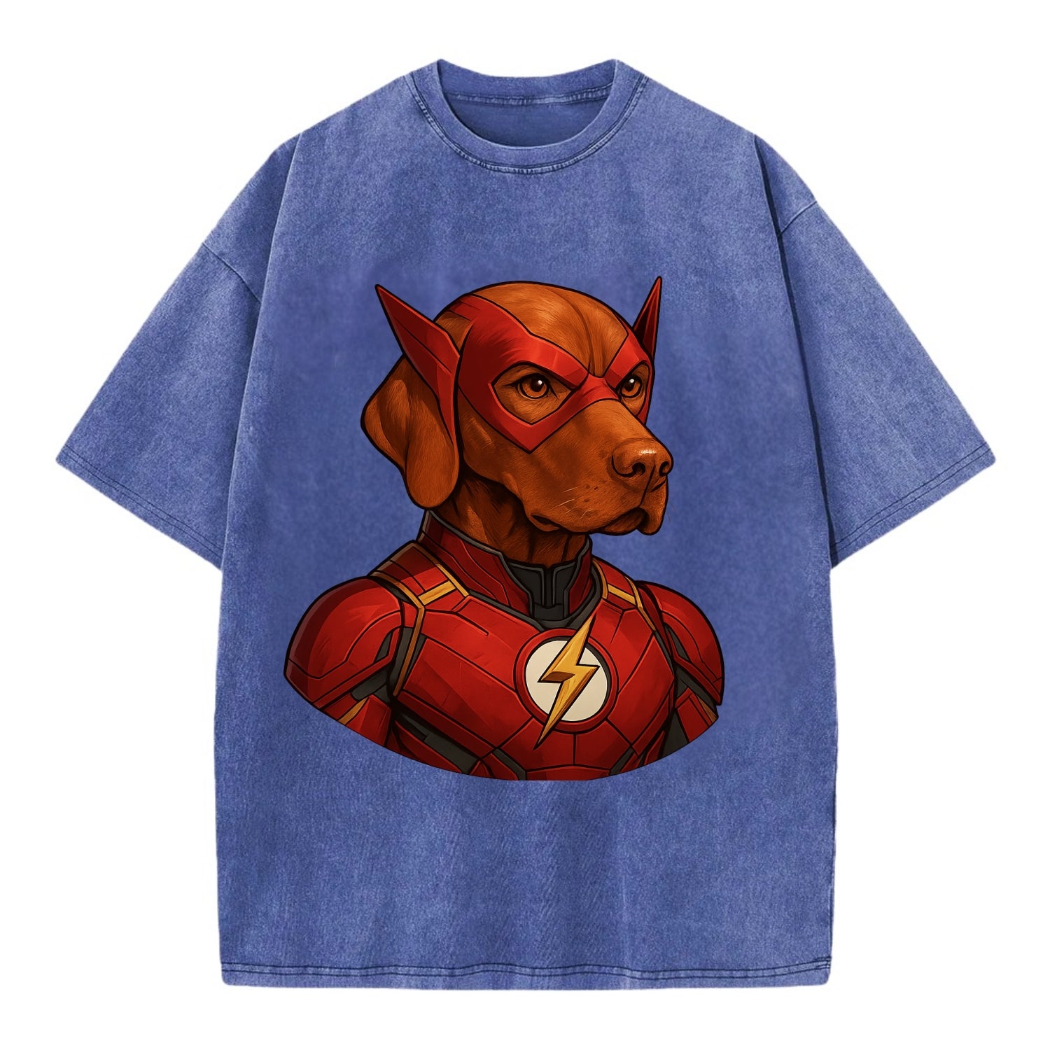 Vizsla Speed Hero  - Vintage T-shirt - Blue