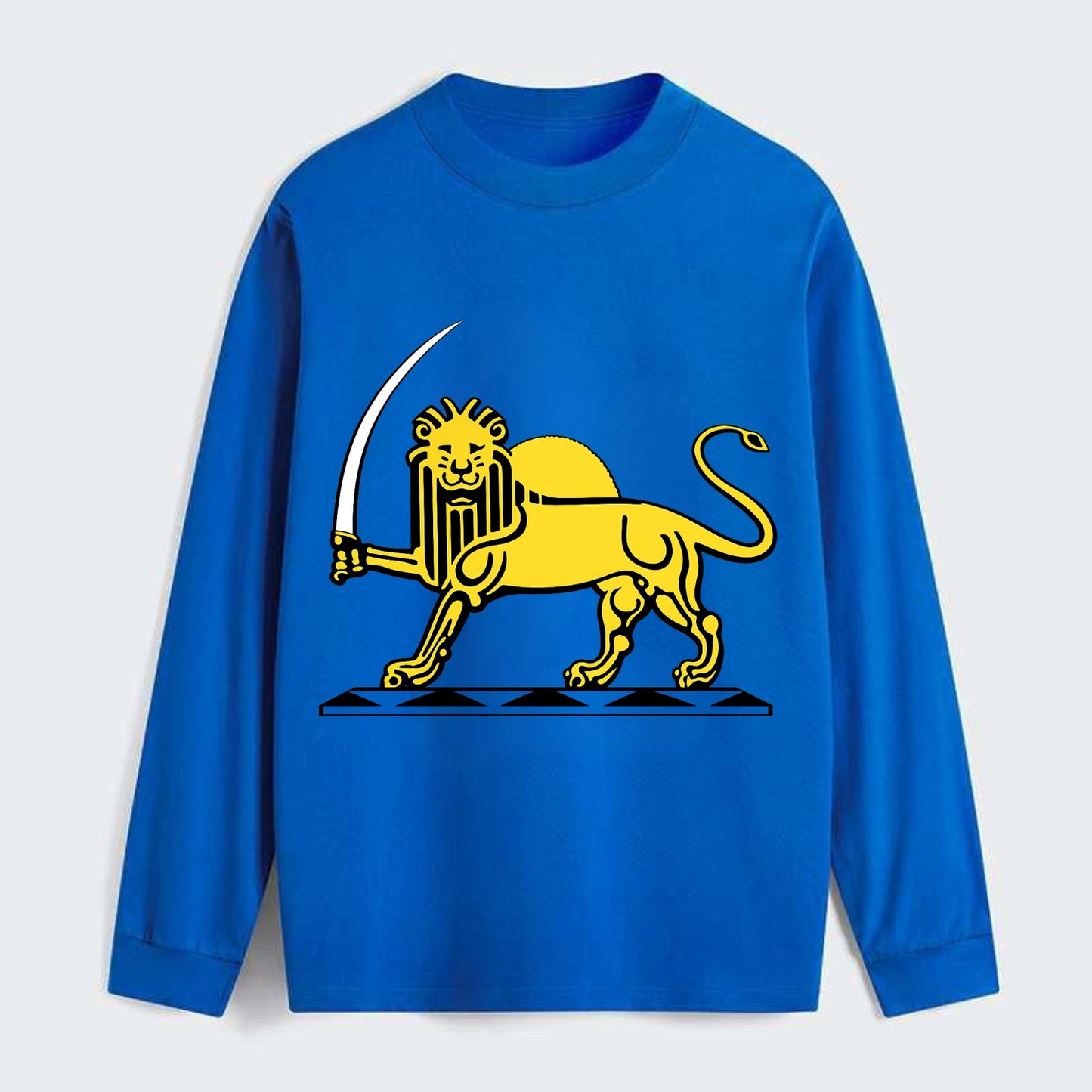 Lion Of The Rising Blade - Classic Long Sleeve Shirt - Blue