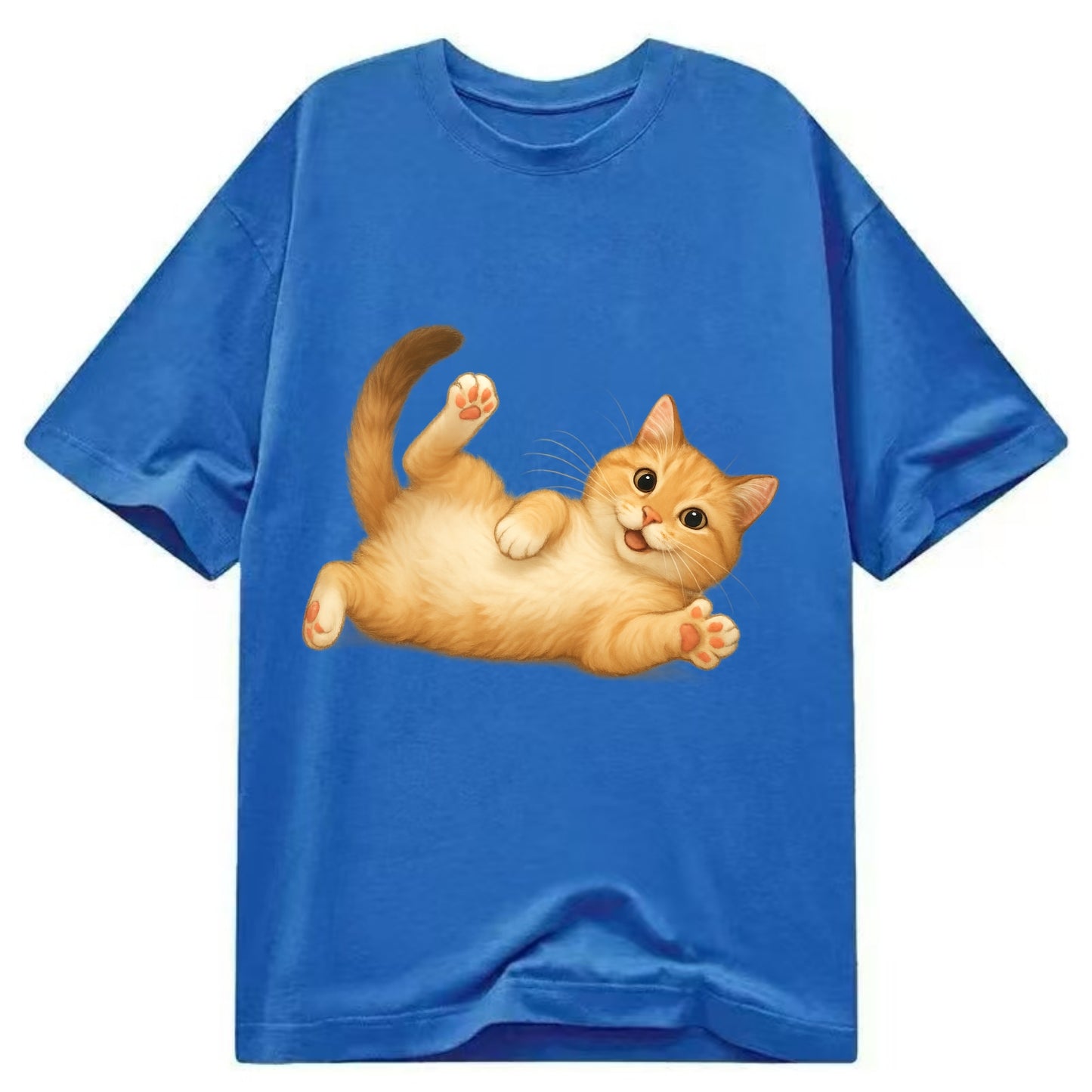 Therapy Cat  - Classic T-shirt - Blue